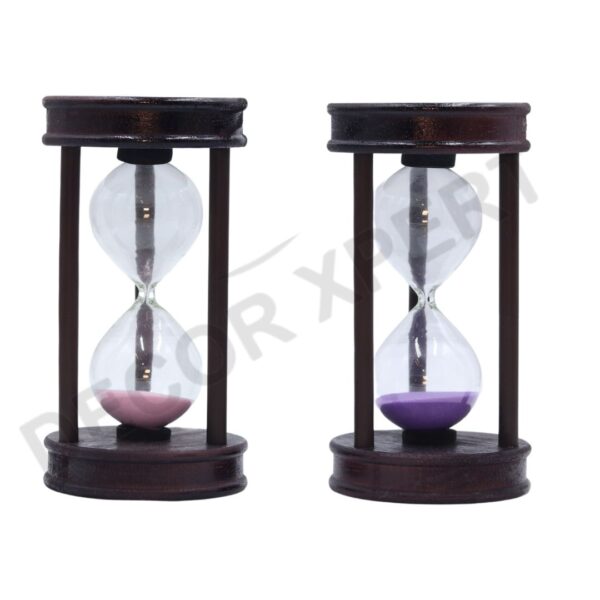 Wooden Frame Sand Timer Clock