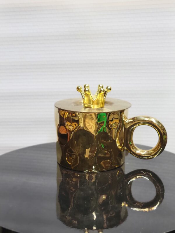 Gold Marble Ceramic Mug - Image 2