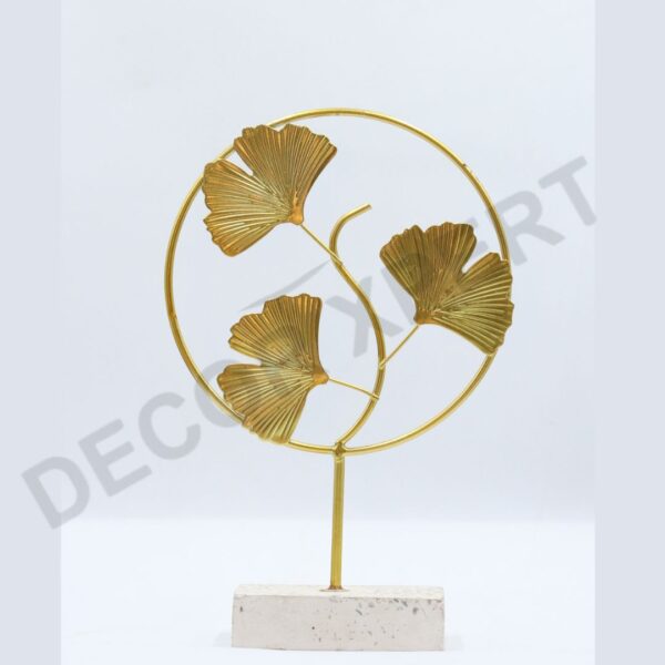 Gold Ginkgo Leaf Ornament - Image 2