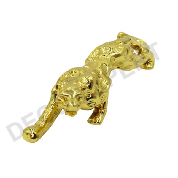 Gold-Plated Jaguar Statue Showpiece