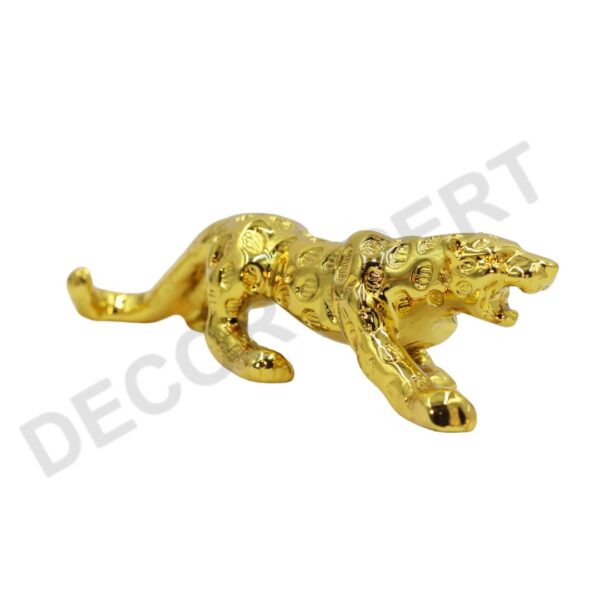 Gold-Plated Jaguar Statue Showpiece - Image 2