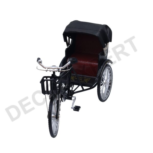 Black Tricycle Toy Ornament for Scenic Display - Image 2