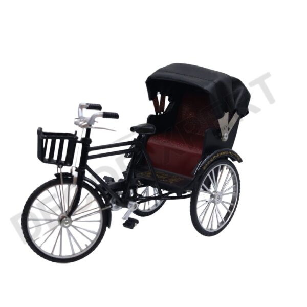 Black Tricycle Toy Ornament for Scenic Display