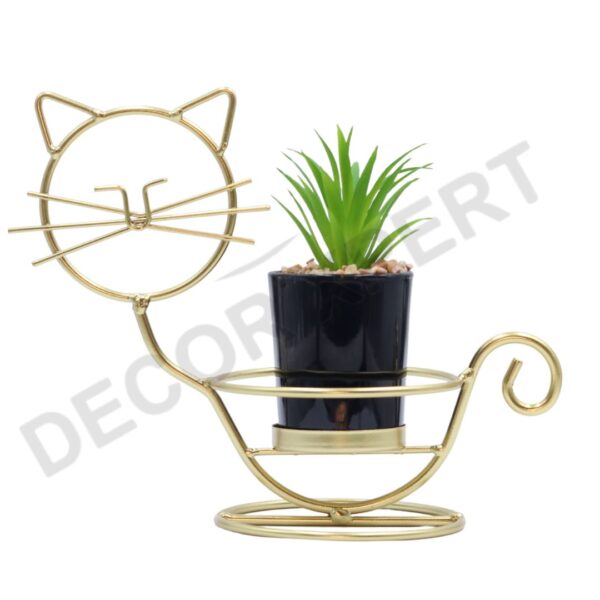 Gold Hydroponic Plant Vases - Image 2